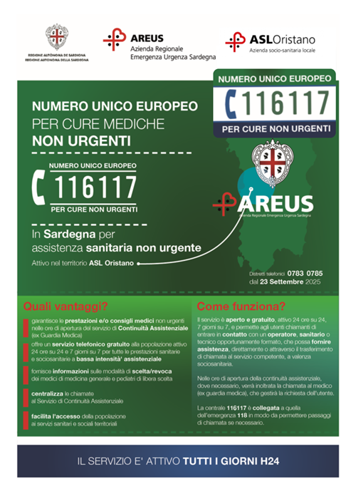 Numero unico europeo per cure mediche non urgenti